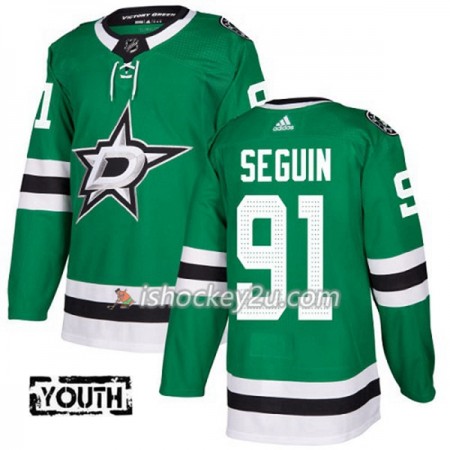 Børn NHL Dallas Stars Trøje Tyler Seguin 91 Adidas 2017-2018 Gul Grøn Authentic